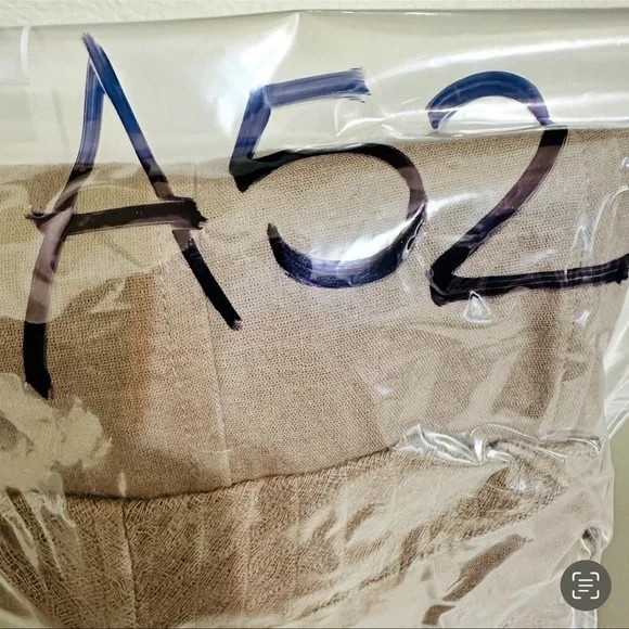 Umgee USA Brown Draped Open Front Cardigan Jacket with Green Crochet Trim Sz M - Picture 7 of 8